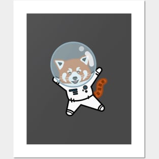 Red Panda Astronaut Posters and Art